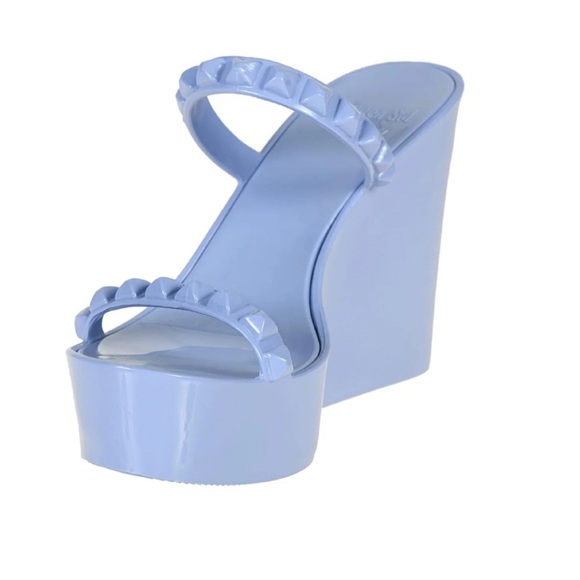 CARMEN SOL Tonino Wedge – Baby Blue – Size 9 - Picture 1 of 5